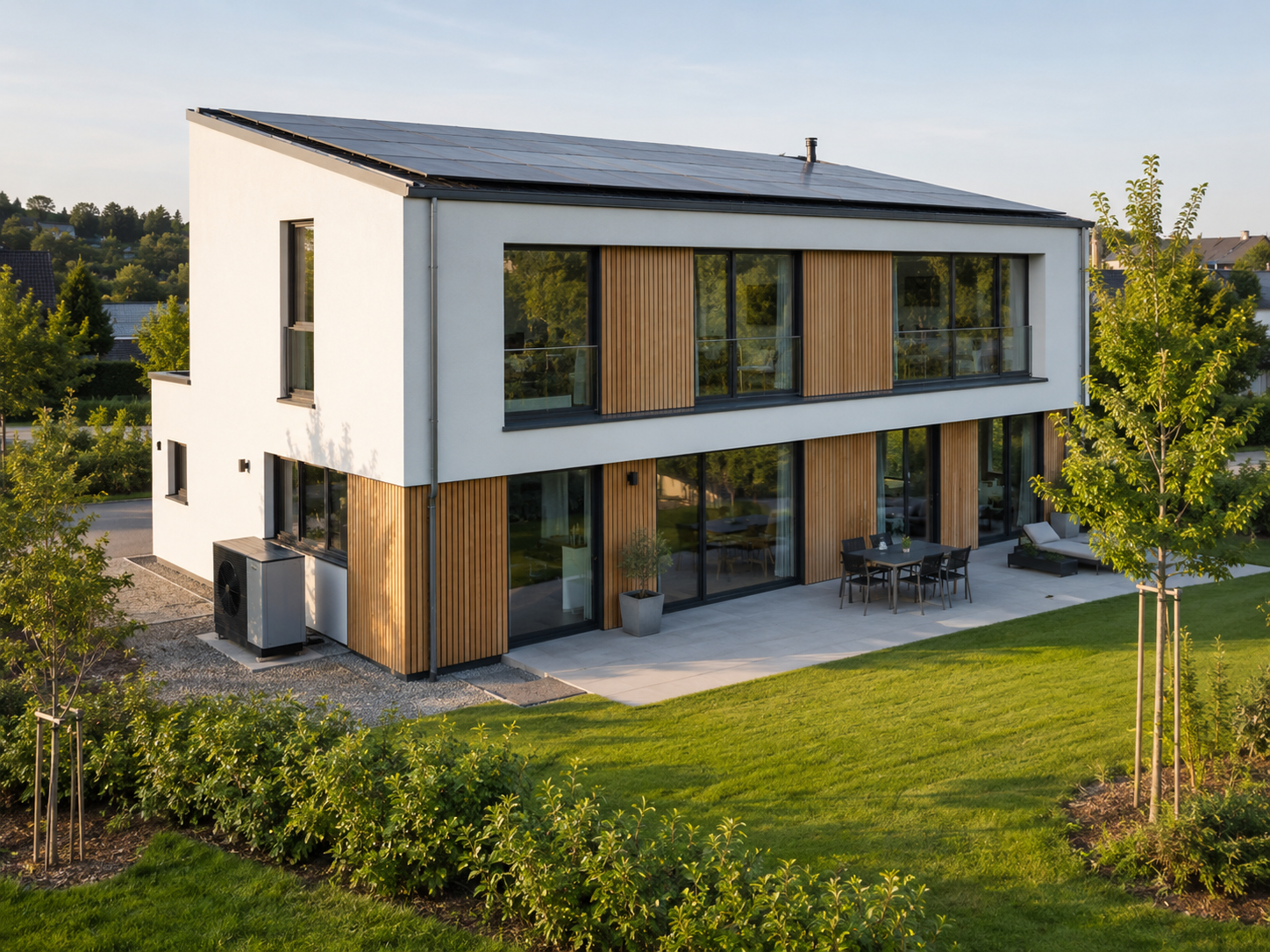 Klimafreundlicher Neubau KFN – modernes Effizienzhaus mit Wärmepumpe und Photovoltaik in Ostfildern