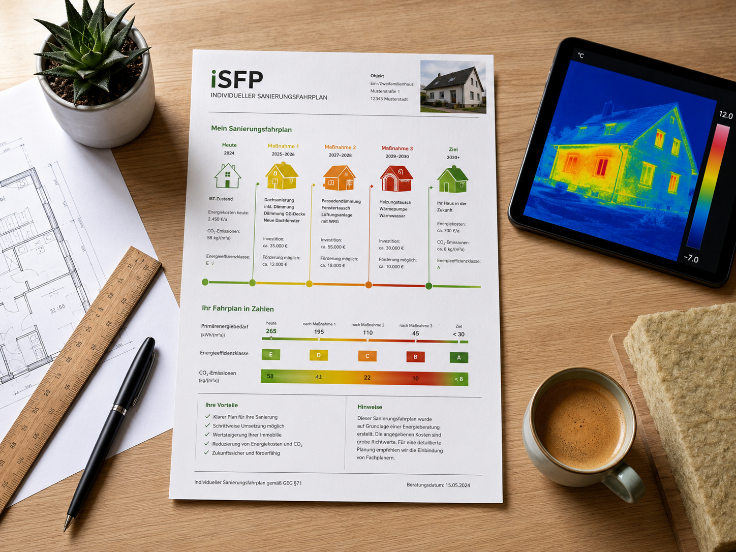 Individueller Sanierungsfahrplan iSFP – professionelle Energieberatung MK in Ostfildern